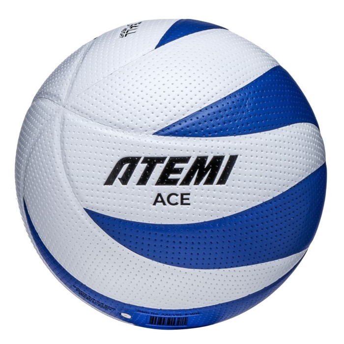 Мяч волейбольный Atemi Ace (N), синтетическая кожа PVC, 12 панелей, клееный, окружность 65-67 см - Фото 1