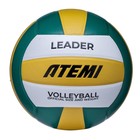 Мяч волейбольный Atemi Leader (N), PVC ламинированный, 18 панелей, клееный, окружность 65-67 см - фото 5521933