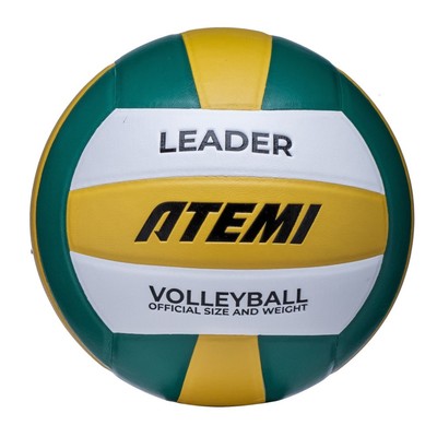 Мяч волейбольный Atemi Leader (N), PVC ламинированный, 18 панелей, клееный, окружность 65-67 см