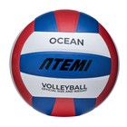 Мяч волейбольный Atemi Ocean (N), синтетическая кожа PU, 18 панелей, клееный, окружность 65-67 см - фото 305993572