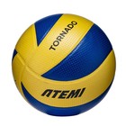 Мяч волейбольный Atemi Tornado (N), синтетическая кожа PVC, 8 панелей, клееный, окружность 65-67 см - фото 5521945