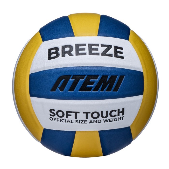 Мяч волейбольный Atemi Breeze (N), синтетическая кожа Microfiber, 18 панелей, клееный, окружность 65-67 см - Фото 1