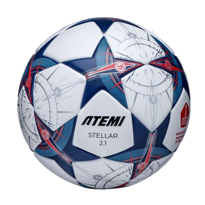 Мяч футбольный Atemi STELLAR-2.1, PU+EVA, р.4, Thermo mould (б/швов), окруж 65-66 - Фото 1