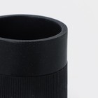 Набор аксессуаров для ванной комнаты SAVANNA, 3 предмета, дозатор, стакан, мыльница, чёрный - Фото 8