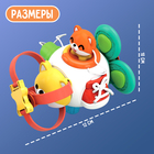 Развивающая бизи игрушка «Зверушка-вертушка» - Фото 4