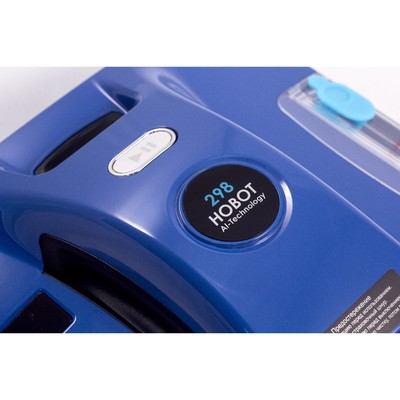 Робот-стеклоочиститель HOBOT-298 Ultrasonic, 72 Вт, 2.4 мин/м², от АКБ, синий