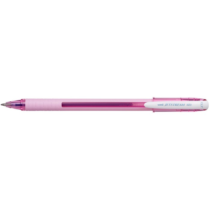 Ручка шариковая UNI Jetstream SX-101-07FL, 0.7 мм, синий, корпус розовый - Фото 1
