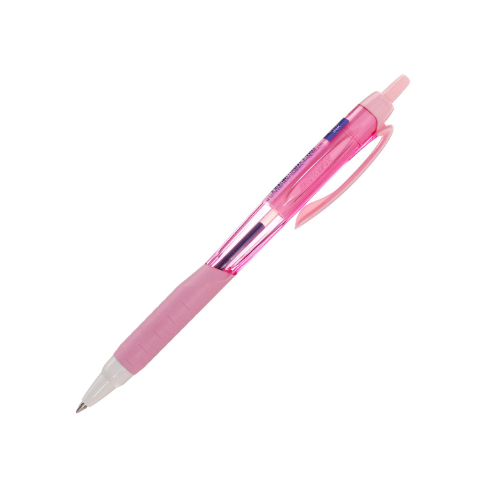Ручка шариковая автоматическая UNI Jetstream SXN-101-07FL, 0.7 мм, синий, корпус розовый