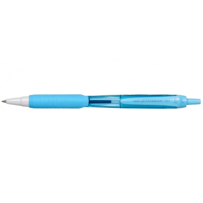 Ручка шариковая автоматическая UNI Jetstream SXN-101-07FL, 0.7 мм, синий, корпус бирюзовый