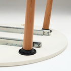 Стол кухонный раскладной+вкладка, D900, 440мм (Вдоль), бодега светлый - фото 24063153