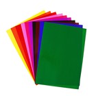 Бумага цветная самоклеящаяся А4 10 цветов 10 листов "Каляка-Маляка", мелованная, в папке - фото 9798868
