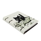 Тетрадь на кольцах А5+ 120 листов в клетку LOREX "NAUGHTY CAT", со сменным блоком, интегральная обложка, Soft-touch - Фото 2