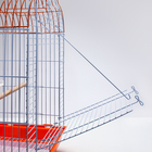Клетка для птиц Bd-3/1o, раскрывающаяся крыша, 47,5х37х70 см, оранжевая (фасовка 6 шт) - Фото 8