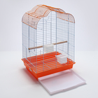 Клетка для птиц Bd-3/1o, раскрывающаяся крыша, 47,5х37х70 см, оранжевая (фасовка 6 шт) - Фото 10