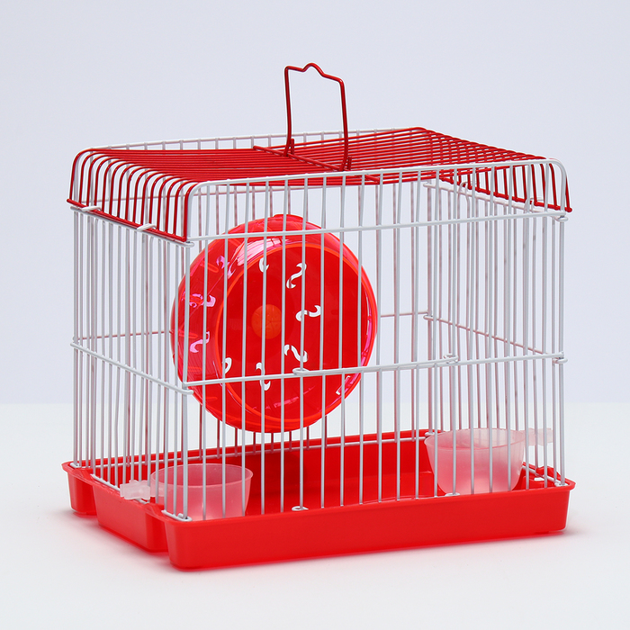 Клетка для грызунов укомплектованная RT-2q, 22 х 16 х 20 см, красная (фасовка 30 шт) - Фото 1