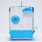 Клетка для грызунов с наполнением RT-3, 30 х 23 х 39 см, голубая (фасовка 12 шт) - Фото 2
