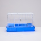 Клетка для кроликов RT-1, 62 х 42 х 39 см, синяя - Фото 3