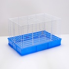 Клетка для кроликов RT-1, 62 х 42 х 39 см, синяя - Фото 5