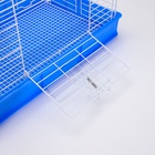 Клетка для кроликов RT-1, 62 х 42 х 39 см, синяя - Фото 8