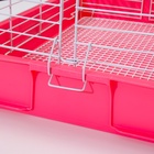 Клетка для кроликов RT-1, 62×42×39 см, розовая - Фото 7