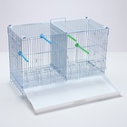 Клетка для птиц пролётная Bd-5/2w, 62×27×40 см, укомплектованная, фасовка 4 шт., белая - Фото 6