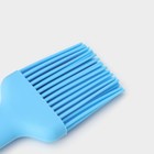 Кисть Доляна «Люкс», силикон, 27×4.6×1 см, голубая - Фото 4