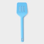 Лопатка с прорезями Доляна «Люкс», 29.5×8×3 см, голубая - Фото 5