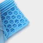 Кисть Доляна «Дуэт», силикон, 27.5×5×1.5 см, голубая - Фото 7