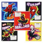 Тетрадь в линейку 18 листов, 5 видов МИКС, обложка мелованный картон, «Человек-паук» - Фото 13