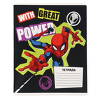 Тетрадь в линейку 18 листов, 5 видов МИКС, обложка мелованный картон, «Человек-паук» - Фото 9