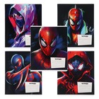 Тетрадь в линейку 18 листов, 5 видов МИКС, обложка мелованный картон, «Человек-паук» - Фото 13