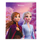 Тетрадь в клетку 18 листов, 5 видов МИКС, обложка мелованный картон, «Холодное сердце» - Фото 11