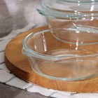 УЦЕНКА Набор кастрюль из жаропрочного стекла для запекания Доляна «Гратен», 2 предмета с крышками - Фото 3