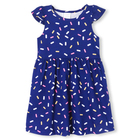 Платье для девочки "Конфети", цвет тёмно-синий, рост 98-104 - фото 321646255