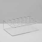 Подставка под тушь на 30 позиций, 19.5×12.5×5.8 см, оргстекло 2 мм - Фото 5