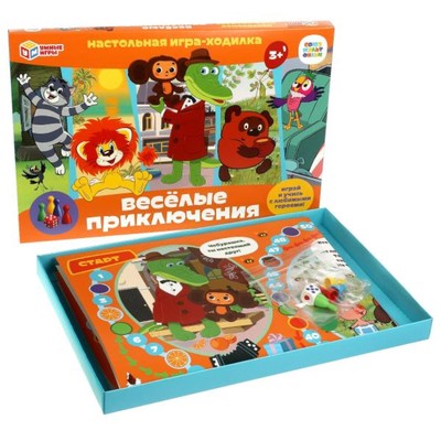 Настольная игра «Весёлые приключения. Союзмультфильм», 3+