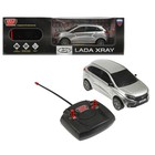 Машина радиоуправляемая, LADA XRAY, световые эффекты, 18 см, серебряный - фото 321603714