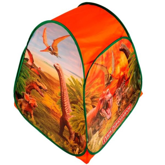 Палатка детская игровая «Парк динозавров», 81х 90 х 81 см, в сумке, 3+ - фото 1909646196