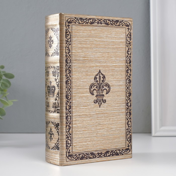 УЦЕНКА Сейф - книга дерево кожзам «Королевская эмблема»? 21×13×5 см - Фото 1
