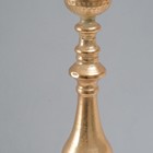 Подсвечник металл на 1 свечу "Христофор" состаренная бронза 15х15х66 см - Фото 3