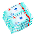 Влажные салфетки Aura Family антибактериальные, 6 упаковок по 144 шт - Фото 4