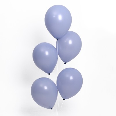 Шар латексный 12", пастель, набор 5 шт., цвет светло-серый