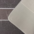 УЦЕНКА Коврик влаговпитывающий придверный Доляна «Welcome. Молекула», 48×78 см, цвет серый - Фото 3