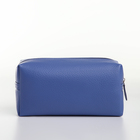 Косметичка дорожная на молнии TEXTURA, цвет синий - Фото 4