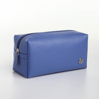 Косметичка дорожная на молнии TEXTURA, цвет синий - Фото 5