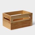 Органайзер деревянный кухонный, подставка под специи 17,8×27,3×14,6 см, гевея - фото 4453909