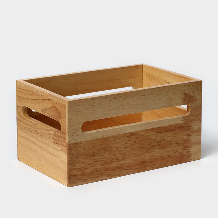 Органайзер деревянный кухонный, подставка под специи 17,8×27,3×14,6 см, гевея - Фото 1