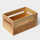 Органайзер деревянный кухонный, подставка под специи 17,8×27,3×14,6 см, гевея - Фото 2