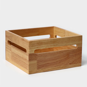 Органайзер деревянный кухонный, подставка для специй, 24,5×27,3×14,6 см, гевея
