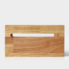 Органайзер деревянный кухонный, подставка для специй, 24,5×27,3×14,6 см, гевея - фото 4453918
